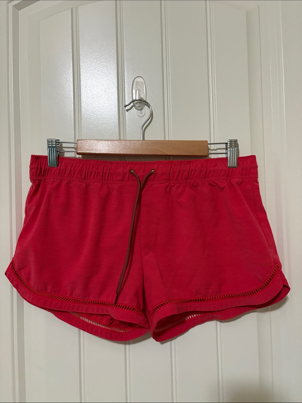 Prana Women's Bright Pink Athletic‎ Drawstring Shorts